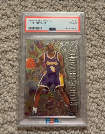 1996 Fleer Metal #181 Kobe Bryant — front