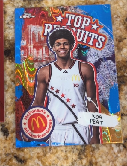 2025 Topps Chrome McDonald's All American Top Recruits #TP-13 Koa Peat — front