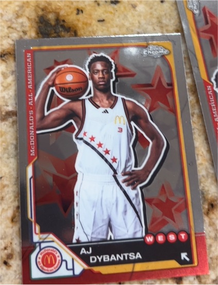 2025 Topps Chrome McDonald's All American #7 AJ Dybantsa — front