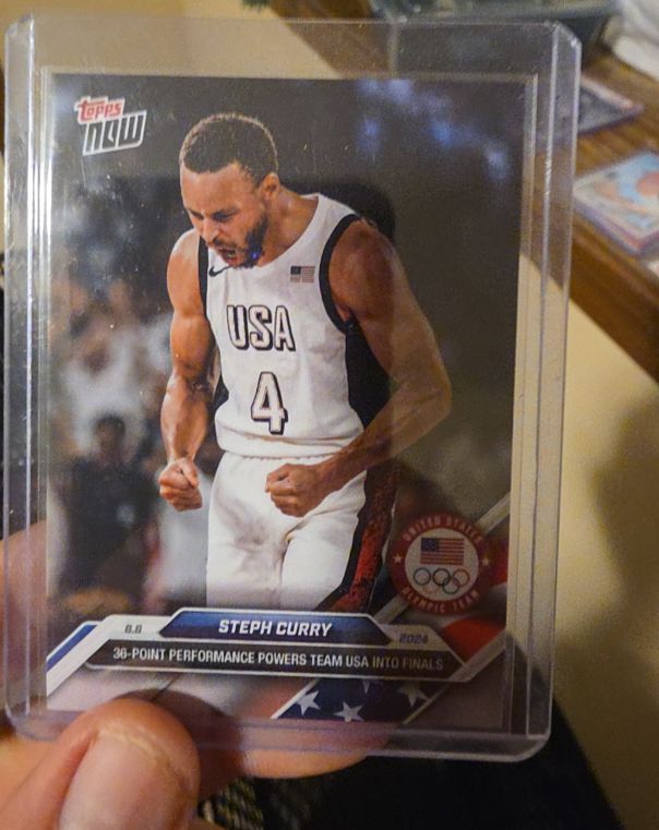 2024 Topps NOW Olympics Team USA #22 Steph Curry — front