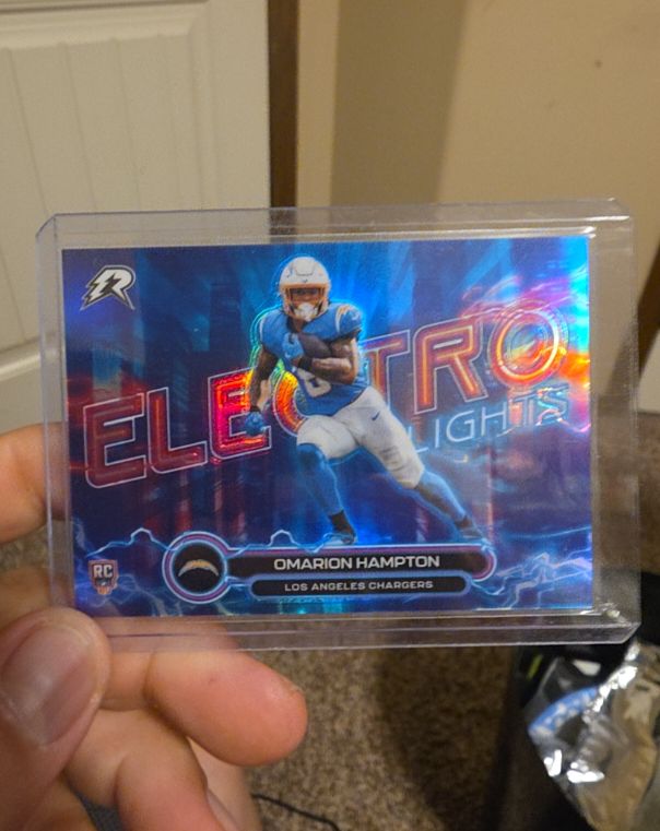 2025 Topps Resurgence Electro Lights #EL-22 Omarion Hampton — front
