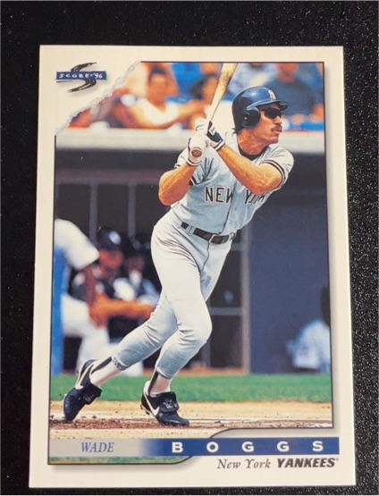 1996 Score #345 Wade Boggs — front