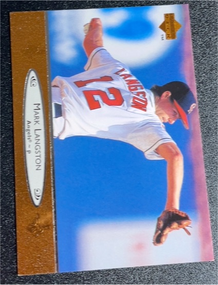 1996 Upper Deck #28 Mark Langston — front
