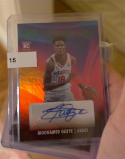 2023-24 Panini NBA Hoops #RI-GYE Mouhamed Gueye Rookie Ink — front