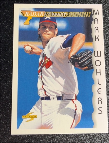 1996 Score #202 Mark Wohlers Radar Rating Atlanta Braves — front