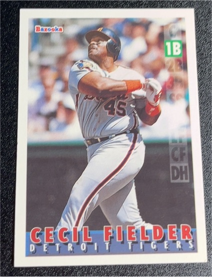 1995 Topps Bazooka #12 Cecil Fielder — front