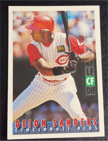 1995 Topps Bazooka #115 Deion Sanders — front