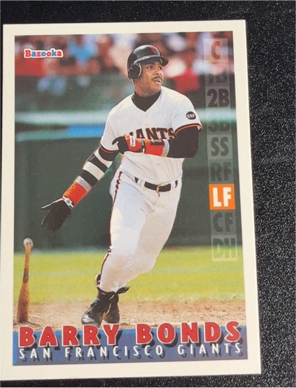 1995 Topps Bazooka #20 Barry Bonds — front