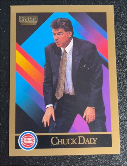 1990-91 SkyBox #308 Chuck Daly — front