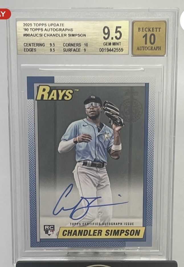 2025 Topps Update #90AUCSI Chandler Simpson — front