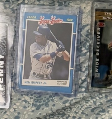 1990 Fleer League Leaders #Ken Griffey Jr. — front