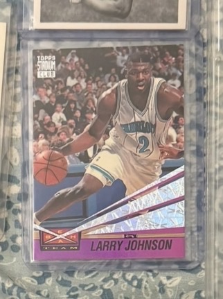 1993 Topps Stadium Club X-TEAM Larry Johnson — front