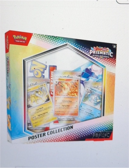 2025 Pokémon TCG Prismatic Evolutions Poster Collection Flareon — front