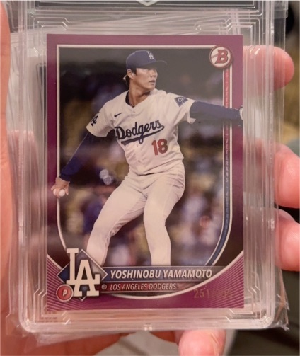 2025 Bowman #18 Yoshinobu Yamamoto — front