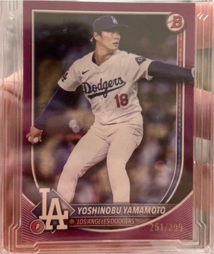 2025 Bowman #18 Yoshinobu Yamamoto — front
