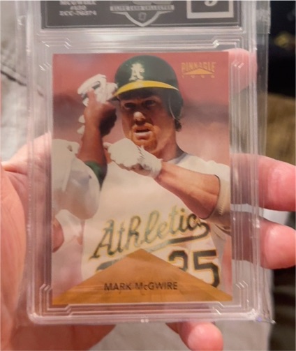 1996 Pinnacle #55 Mark McGwire — front