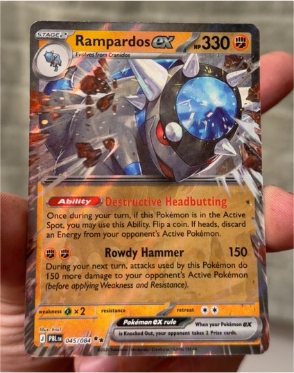 2020 Pokémon #045 Rampardos ex — front