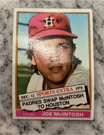 1976 Topps Traded #497T Joe McIntosh — front