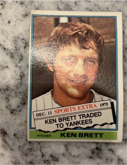 1976 Topps Traded #401T Ken Brett — front