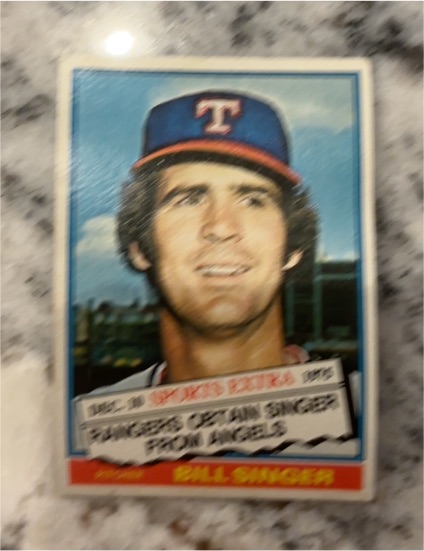 1976 Topps Traded #411T Bill Singer Texas Rangers — front