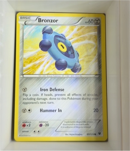 2016 Nintendo Pokemon XY Fates Collide #60 Bronzor — front