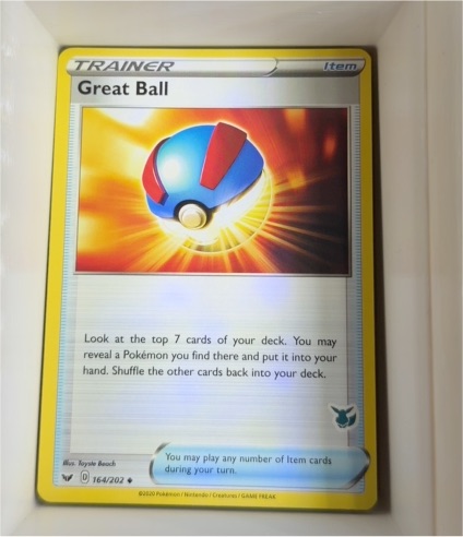 2020 Pokémon Sword & Shield #164 Great Ball — front