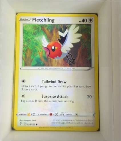 2021 Pokemon SWSH07: Evolving Skies #138 Fletchling — front