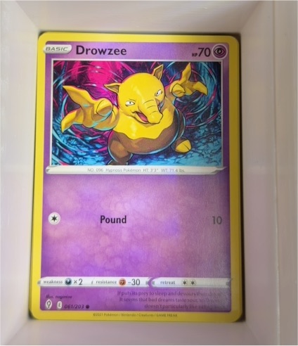2021 Pokémon Evolving Skies #61 Drowzee — front