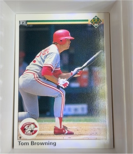 1990 Upper Deck #189 Tom Browning — front