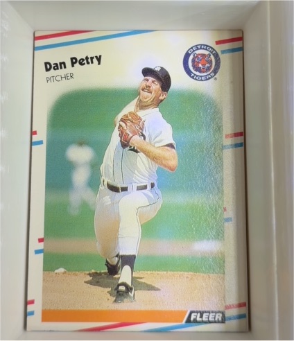 1988 Fleer #67 Dan Petry Detroit Tigers — front