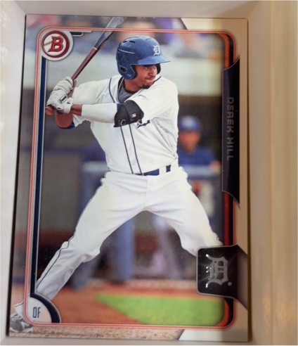 2015 Bowman Draft #85 Derek Hill — front
