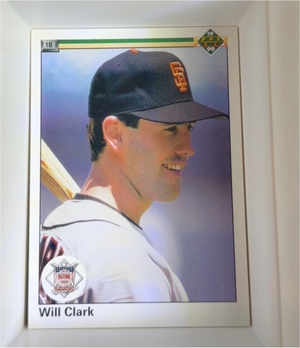 1990 Upper Deck #50 Will Clark — front