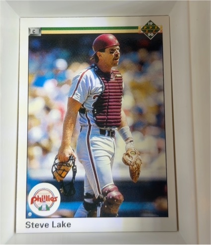 1990 Upper Deck #491 Steve Lake Philadelphia Phillies — front