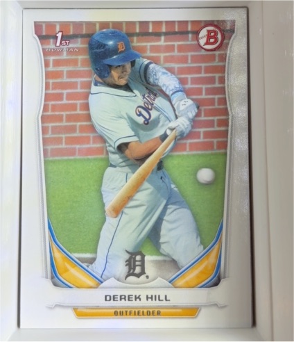 2014 Bowman Draft #DP19 Derek Hill — front