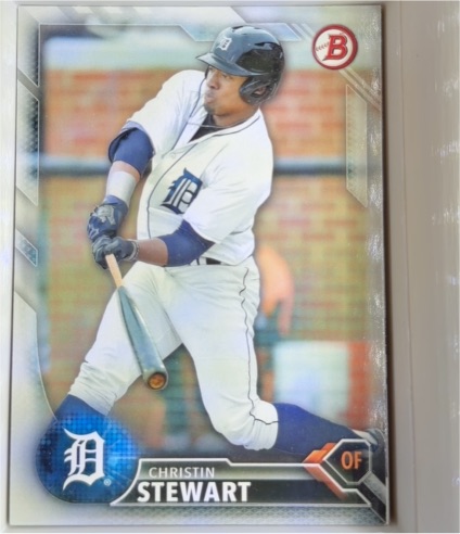 2016 Bowman #BP87 Christin Stewart — front