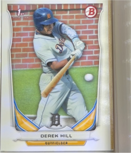 2014 Bowman Draft Picks & Prospects #DP19 Derek Hill — front