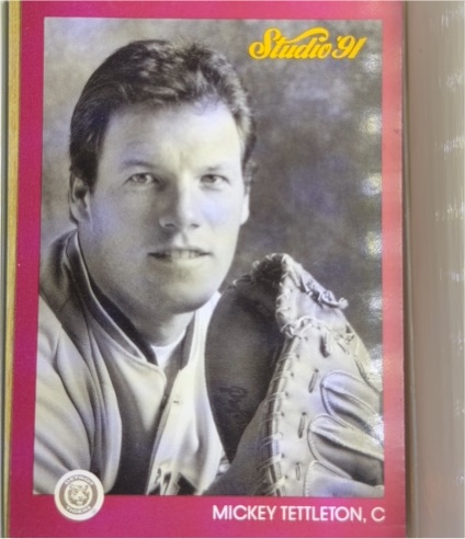 1991 Leaf Studio #58 Mickey Tettleton — front