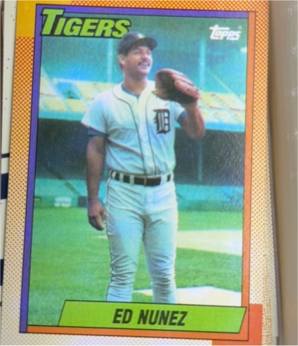 1990 Topps #586 Ed Nunez — front