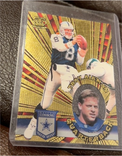 1996 Pacific Invincible #I-36 Troy Aikman — front