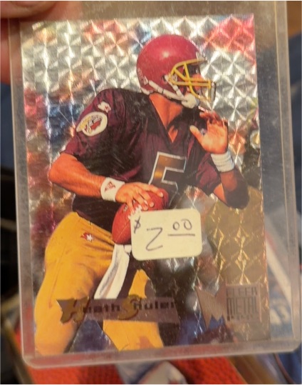 1995 Fleer Metal #196 Heath Shuler — front