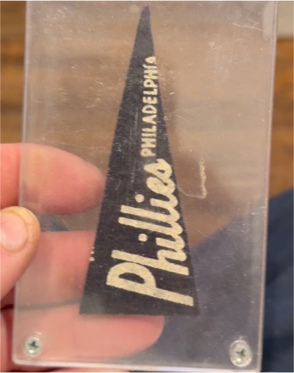 1950s Philadelphia Phillies Mini Felt Pennant — front