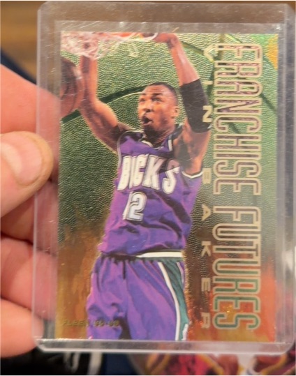1995-96 Fleer Franchise Futures #1 Vin Baker — front