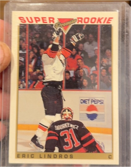 1993-94 Topps Premier #121 Eric Lindros Super Rookie — front