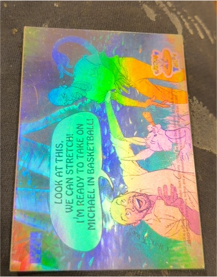 1993 Upper Deck Looney Tunes #8 Michael Jordan Reggie Jackson Hologram Insert — front