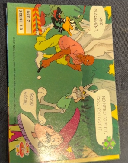 1993 Upper Deck Looney Tunes #Act 7 Scene 18 Michael Jordan Bugs Bunny Daffy Duck — front