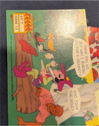 1993 Upper Deck Toon World Michael Jordan Daffy Duck Act 7 Scene 13 — front