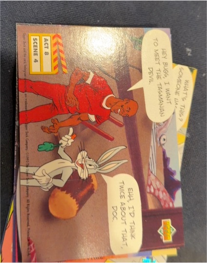 1993 Upper Deck Adventures in Toon World #ACT8 SCENE 4 Michael Jordan — front