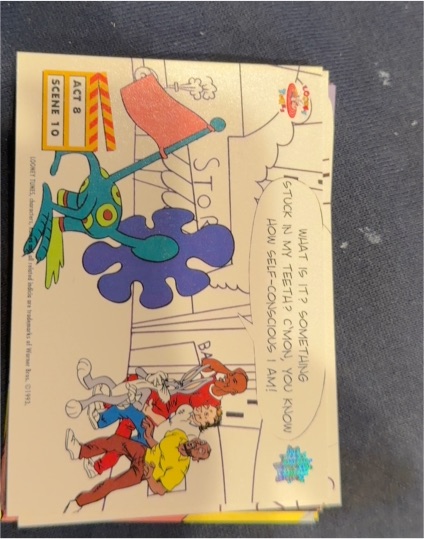 1993 Upper Deck Toon World Itchy and Scratchy Act 8 Scene 10 — front