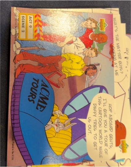 1993 Upper Deck Adventures in Toon World #Act 9 Scene 2 Michael Jordan — front