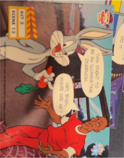 1993 Upper Deck Looney Tunes #Act 2 Scene 13 Michael Jordan Bugs Bunny — front